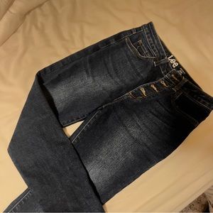 Lee skinny leg jeans raw hem with button up instead of zipper